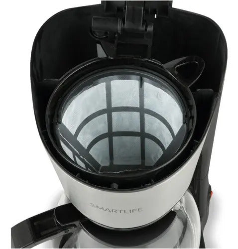 Cafetera De Filtro Smartlife 1,2 Lt Sl-cm4313 - Negro/acero Inoxidable