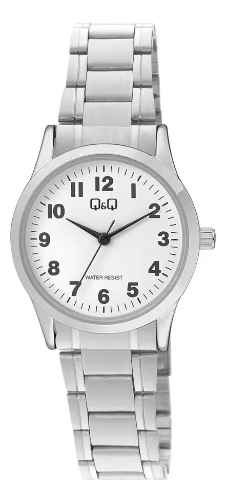 Reloj Q&q Metal Dama 30mm C09a-010py - Plateado