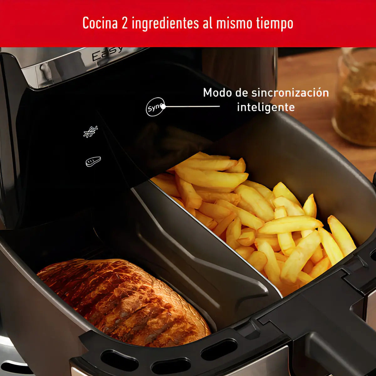 Freidora De Aire Moulinex Easy Fry & Grill Xxl 6,5lts Gris Oscuro