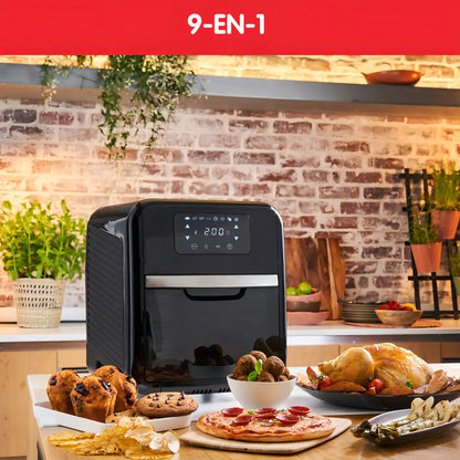 Freidora Sin Aceite + Horno Moulinex 11 Lt 2050w - Negro
