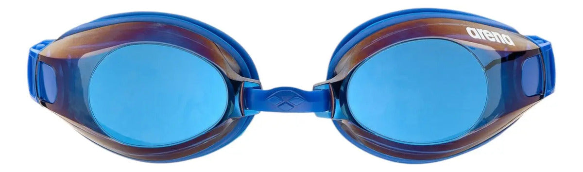 Lentes Natación Uv Zoom X-fit Mirror Espejado Arena Azul