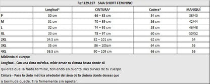 Short Pollera Deportivo Poliamida Dama Elite - Negro L