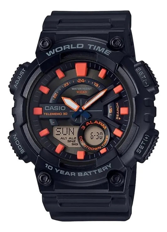 Reloj Casio Hombre Aeq-110w-1a2 - Negro