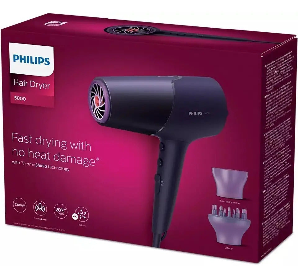 Secador De Pelo Philips 2300 W Bhd514 - Negro