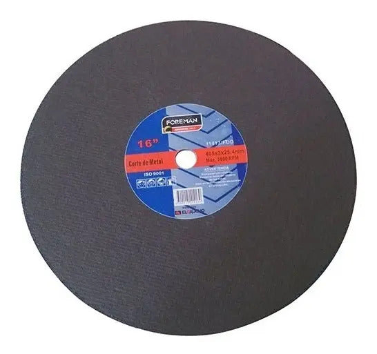 Disco De Corte Metal Foreman 16'' (400×3.0mm) Negro