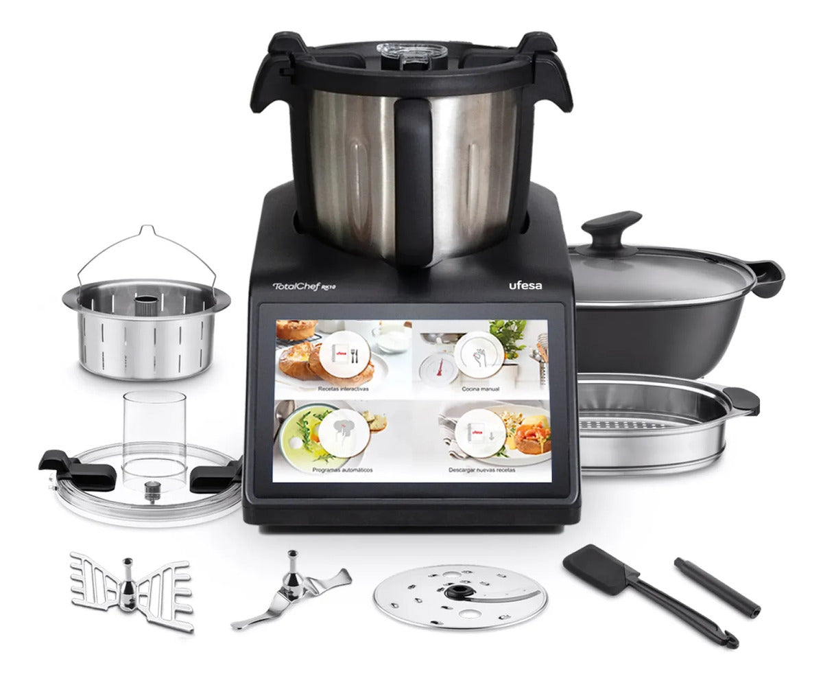 Robot De Cocina Multifunción Ufesa Total Chef Rk10 Negro