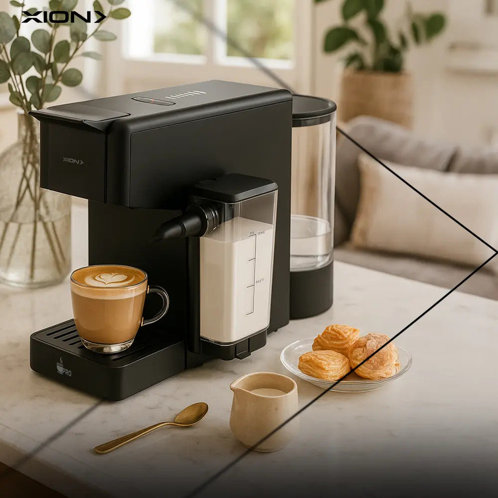 Cafetera Xion Multicápsulas Con Disp De Leche Aut Xi-cm24 Qo Negro