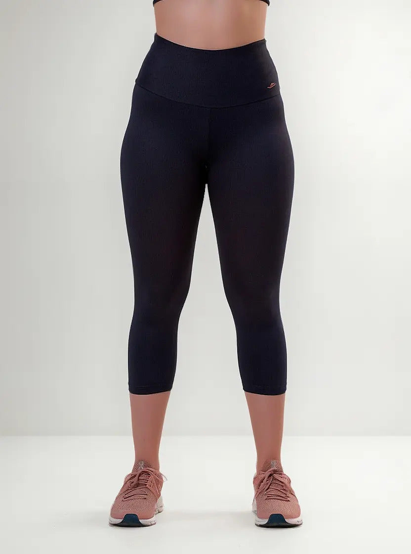 Calza 3/4 Dama Entrenamiento Fitness Elite - Negro 3xl