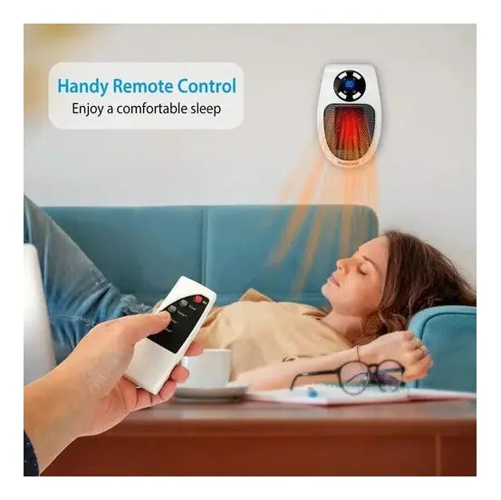 Calefactor Portátil Con Control Remoto - Blanco