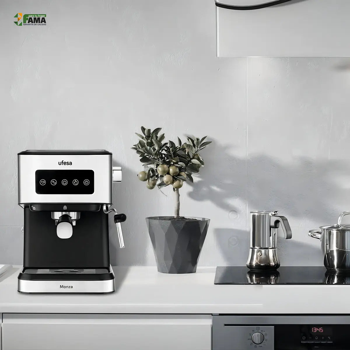 Cafetera Expresso Ufesa Monza 1050w Con Bomba