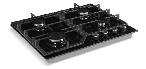 Anafe A Gas Smartlife Vidrio Templado Sl-a6060bl Negro