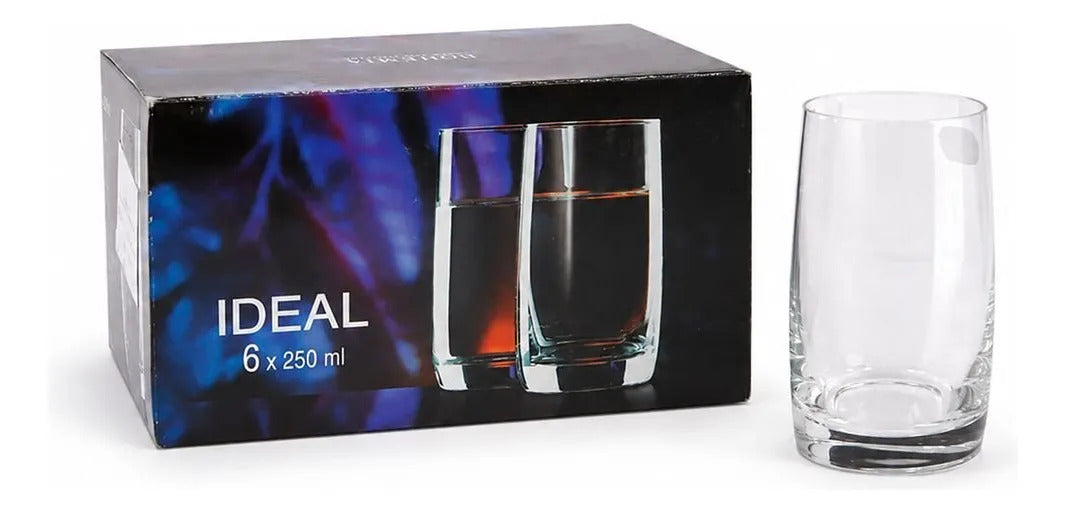 Set Vasos Ideal 250 Ml X6 Bohemia