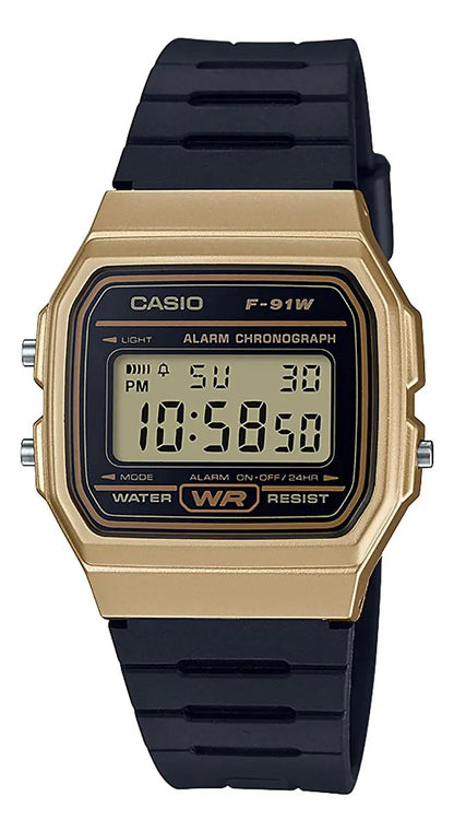 Reloj Casio Digital F-91wm-9acf - Negro Dorado
