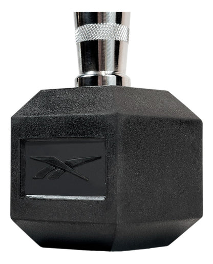 Mancuerna Hexagonal Recubierta De Goma 1kg Reebok - Negro
