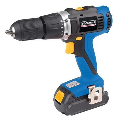 Taladro Atornillador A Batería Foreman 18v Litio - Azul