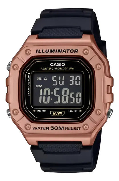 Reloj Casio Digital 44mm W-218hm-5b - Negro