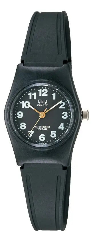 Reloj Q&q Silicona Dama 24mm Vp35j010y - Negro