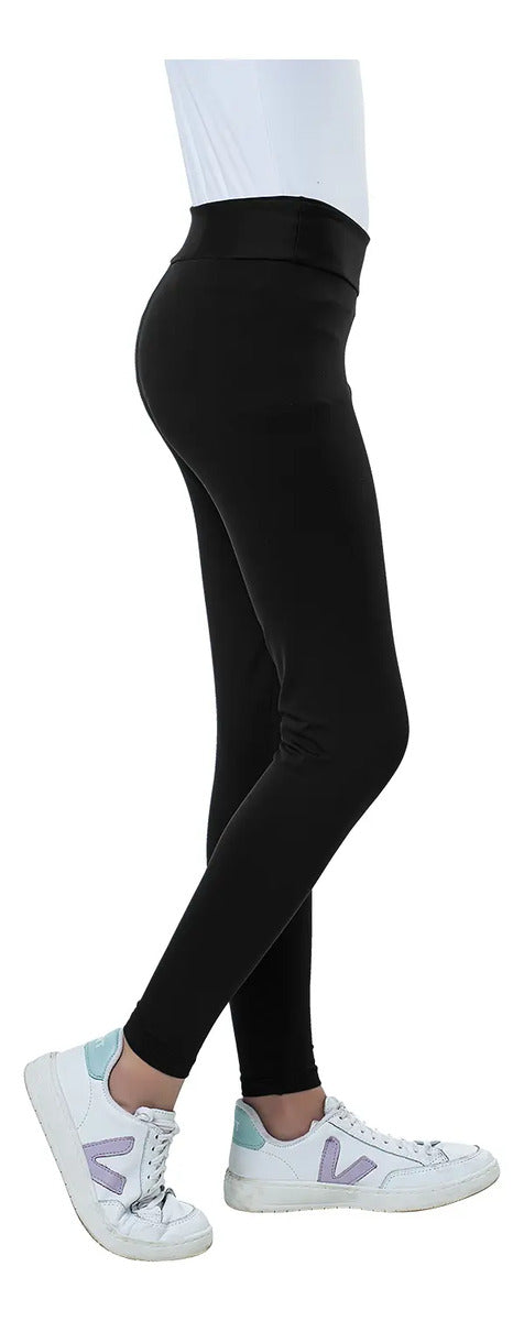Calza Deportiva Niña Suplex Tiro Alto Elite - Negro 10