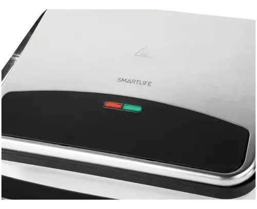 Sandwichera Grill Smartlife 1.800 W Inox Sl-sg1700 Acero Inoxidable