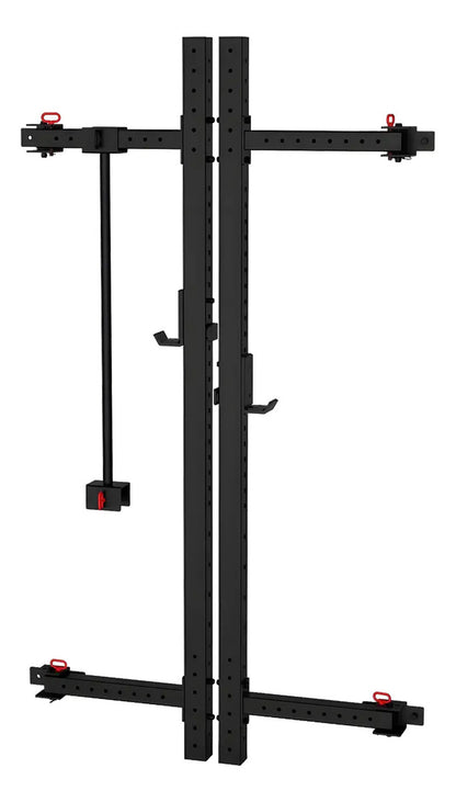 Power Rack On Wall Plegable Multifunción Rhino Negro