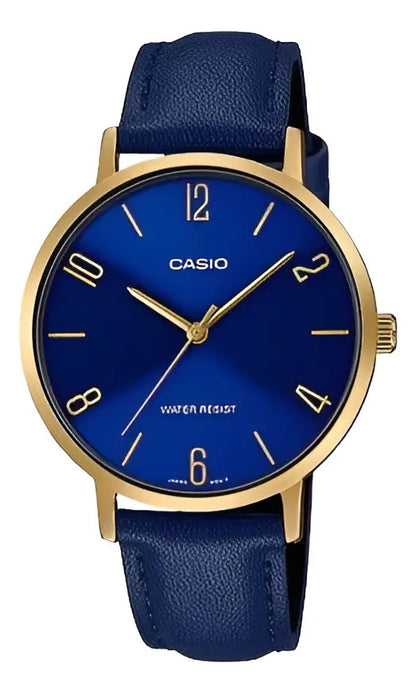 Reloj Casio Cuero Ltp-vt01gl-2b - Negro Oro Rosa Rosa