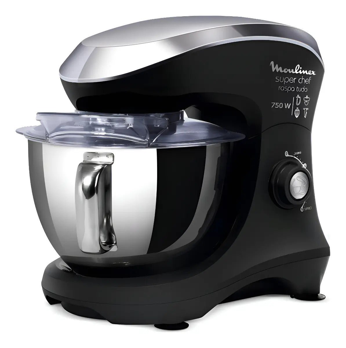 Batidora Planetaria Moulinex Super Chef 15 Vel - Negro