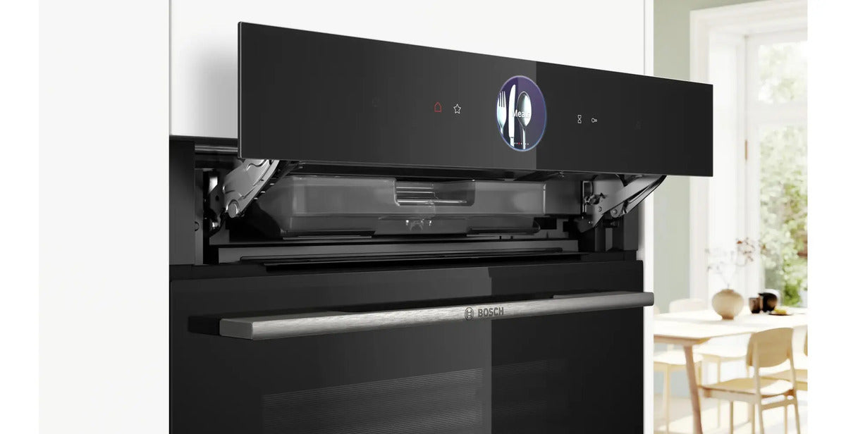 Horno De Empotrar Bosch Multifunción A Vapor - Negro