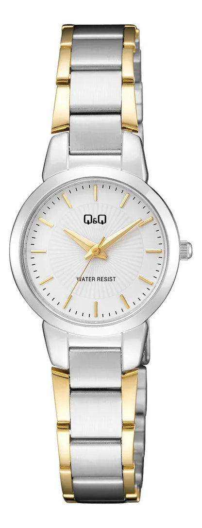 Reloj Q&q Metal Dama 26mm C39a-005py - Plateado