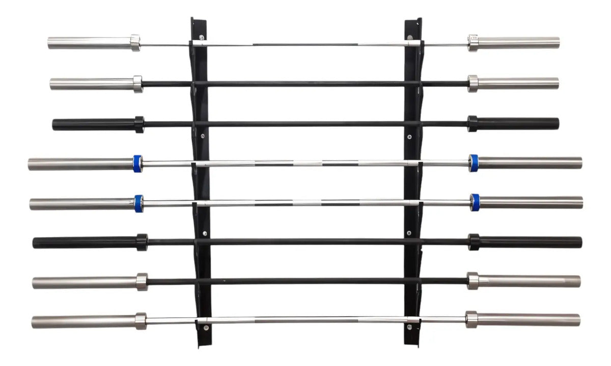 Soporte Para Barras 8 Lugares 160kg Rhino - Negro