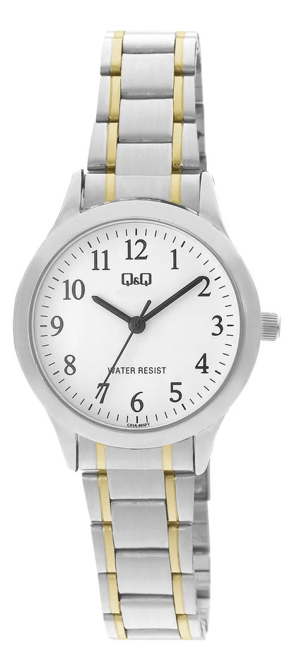 Reloj Q&q Metal Dama 30mm C01a-005py - Plateado