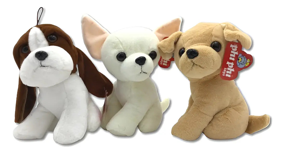 Peluche Perro Mascota 25cm - Comunes