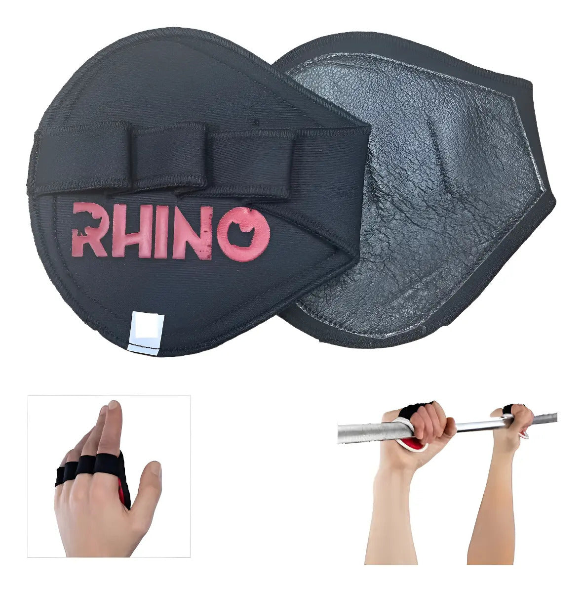Guantillas Protector Manos Tipo Guante Cuero Rhino L Negro