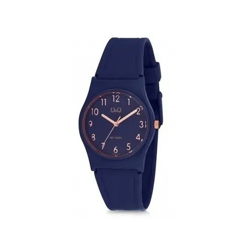 Reloj Q&q Silicona Vp34j078 - Azul Oscuro Azul