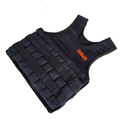 Chaleco Con Peso Ajustable 10kg Rhino - Negro