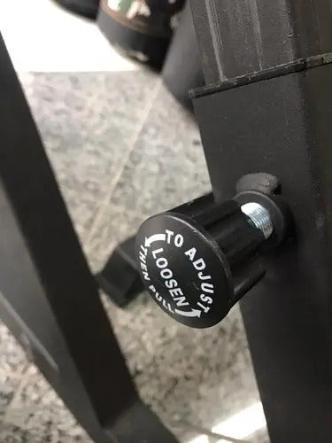 Banco De Pesas Multiangular Reclinable Rhino - Negro