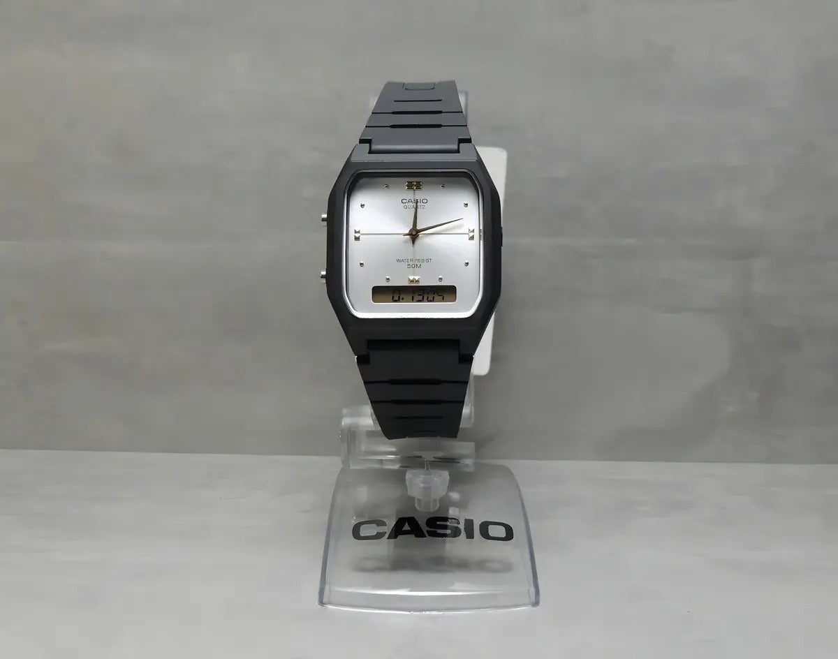 Reloj Casio Hora Crono/alarma Aw-48he-7a - Negro