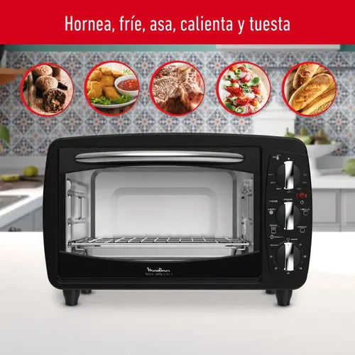 Horno Freidora De Aire Moulinex 20 Litros 5 En 1 - Negro