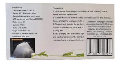 Luces Solares Aqonsie Para Exteriores - Negro