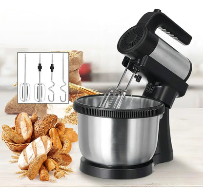 Batidora Xion Con Bowl Giratorio 500w 4 Lts Xi-ba550 Negro