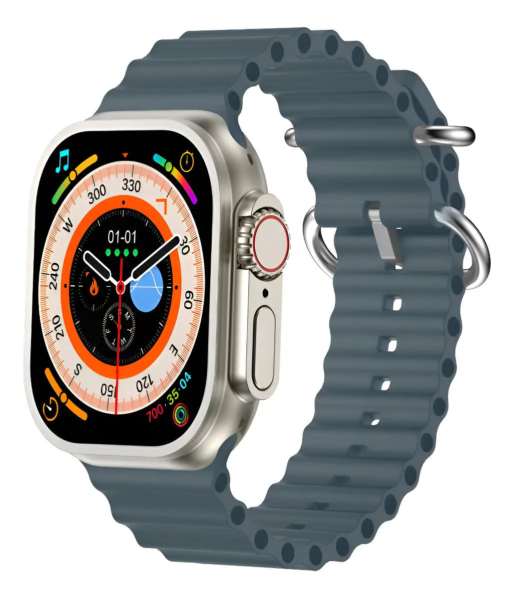 Smart Watch Xion X-watch77 Plateado Azul Marino
