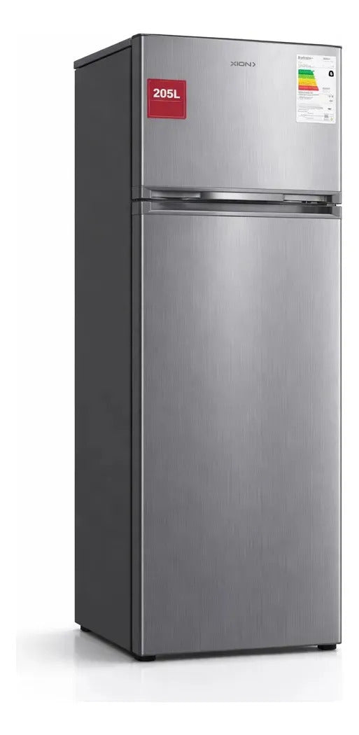 Refrigerador Con Freezer Xion 211 Lt Inox Xi-hfh222x Acero Inoxidable