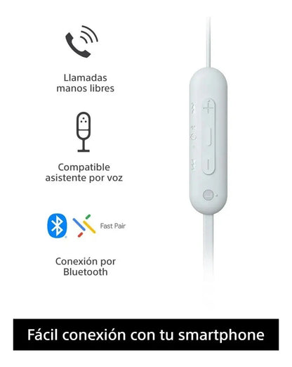Auriculares Inalámbricos In Ear Sony Wi-c100 - Blanco