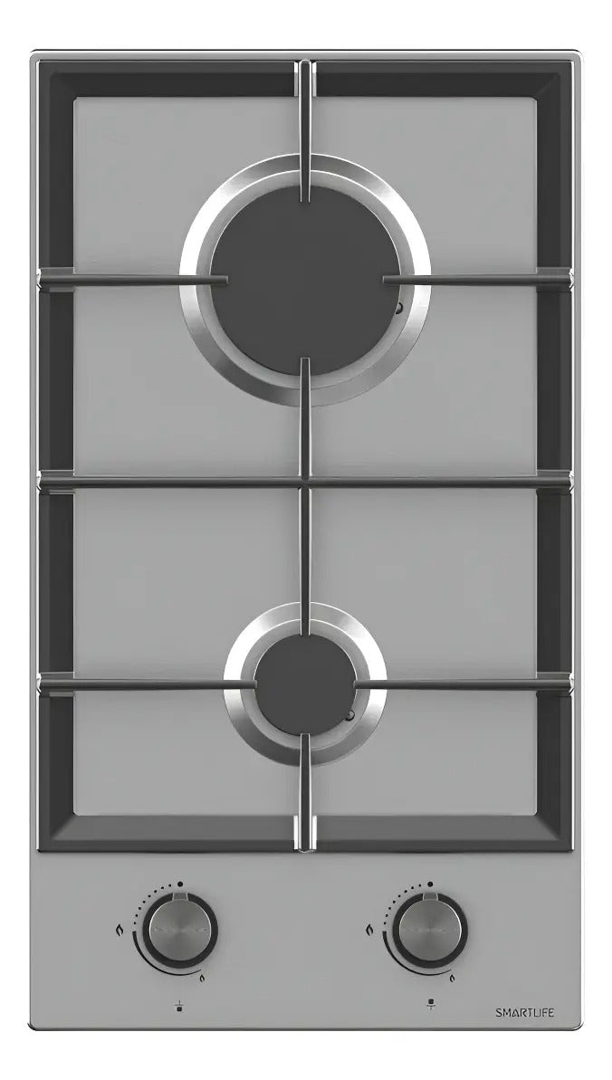 Anafe A Gas Smartlife 2 Hornallas Inox Sl-a3060gc Plateado