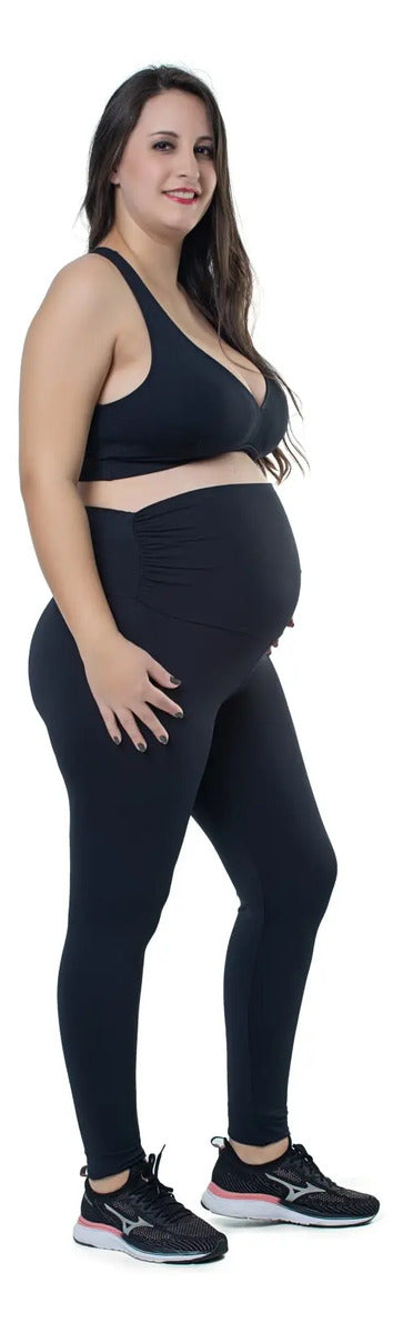 Calza Maternal Embarazadas Deportiva Elite - Negro L