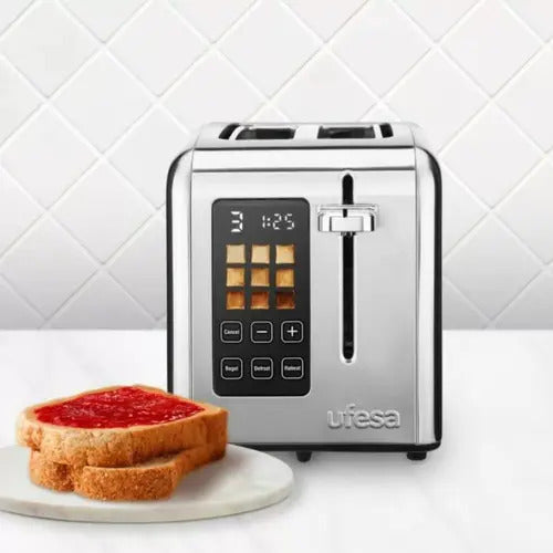 Tostadora Ufesa 2 Ranuras Digital Perfect Toaster Gris