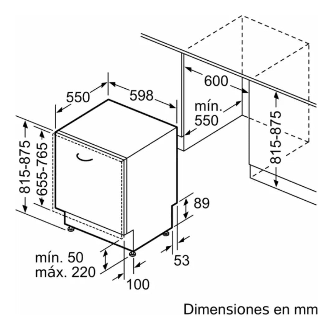 Lavavajillas Bosch 14 Serv Integrable Smh4ecx28e - Blanco