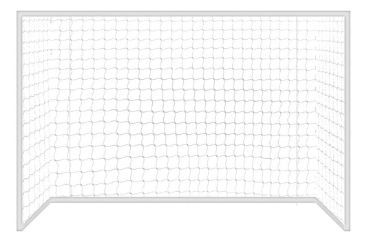 Red De Fútbol 11 2mm Nylon 7.5x2.5x0.6m Uv Gismar - Blanco