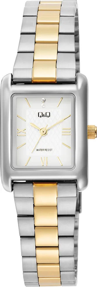 Reloj Q&q Metal Dama 22mm C69a-006py - Plateado