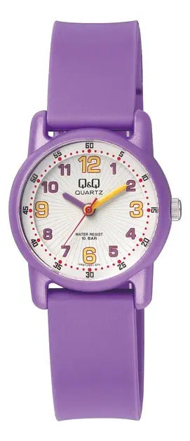 Reloj Q&q Silicona Infantil 30mm Vr41j001y - Violeta
