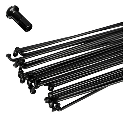 Rayo Y Niple De Bicicleta 294mm Con Nipple X Ud Sumart Negro